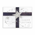 Star Package Greeting Card - Silver Lined White Envelope